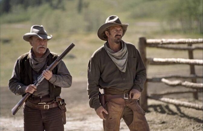 Duvall och Costner i "Open Range"
