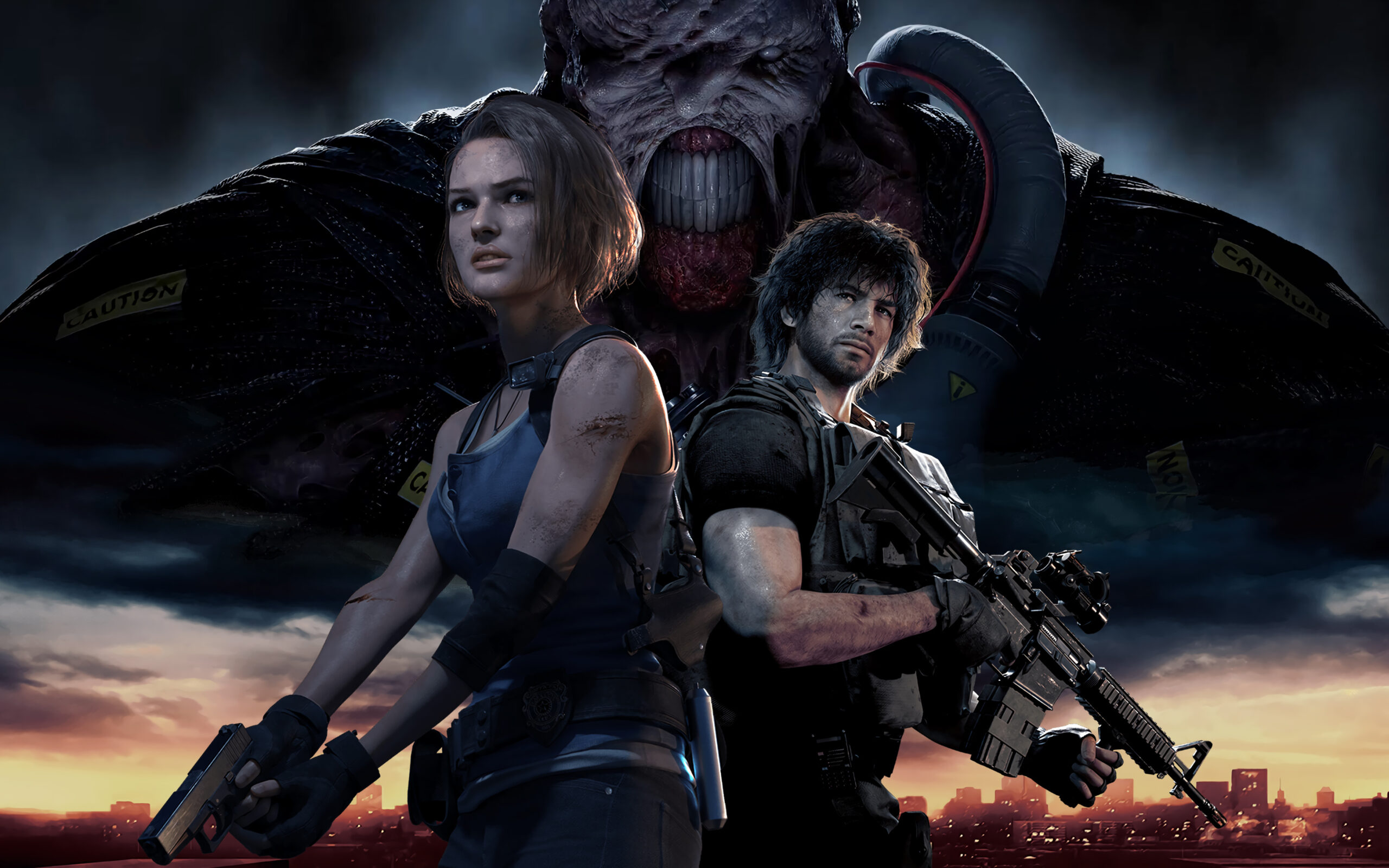 352ded573555269672ff79960233c8b9 wallpapersden.com resident evil 3 remake characters 3840x2400