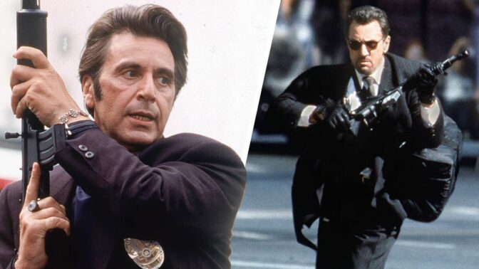 Al Pacino och Robert DeNiro i "Heat" från 1995. 