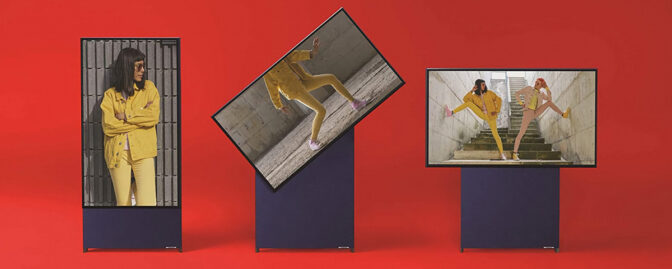 Säljstart för roterande tv från Samsung