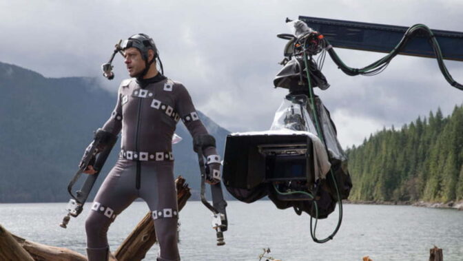 Andy Serkis in action 