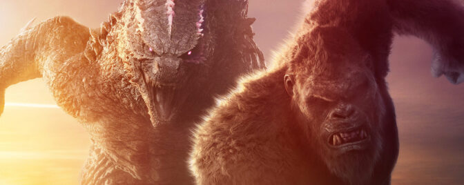 Godzilla och Kong. 