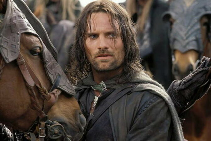 Viggo Mortensen som Aragorn.