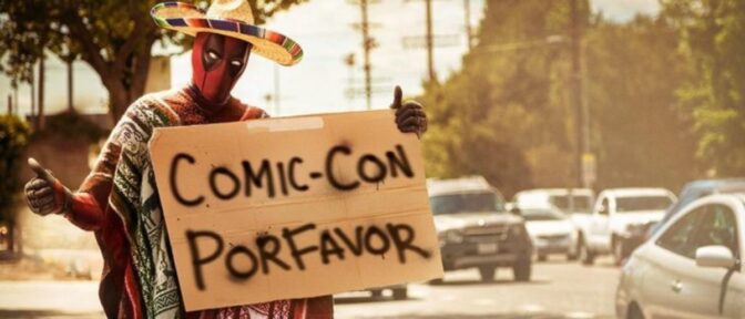 Deadpool liftar till San Diego helt i onödan - om han inte tänker smyga in och störa DC, förstås!