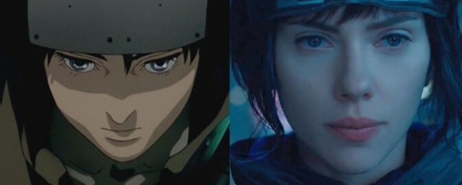 Jämför gamla och nya ”Ghost in the Shell” sida vid sida