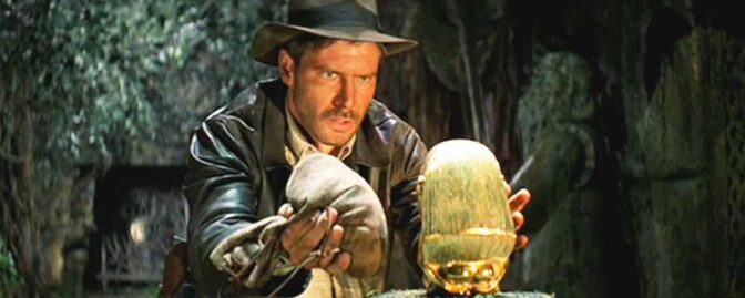 Harrison Ford i ikonisk scen, "Jakten på den försvunna skatten"