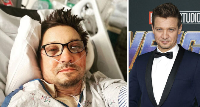 Jeremy Renner tackar sina fans från sjukhussängen