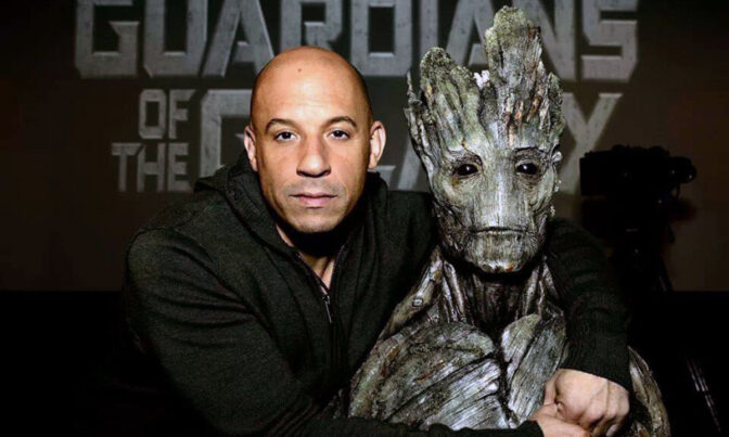 Vin Diesel ”otrolig” på att spela träd