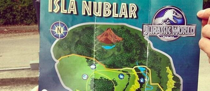 Läckt turistkarta låter oss utforska ”Jurassic World”