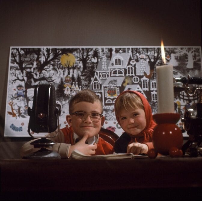 Lill-Stina på reportage i Storskogen