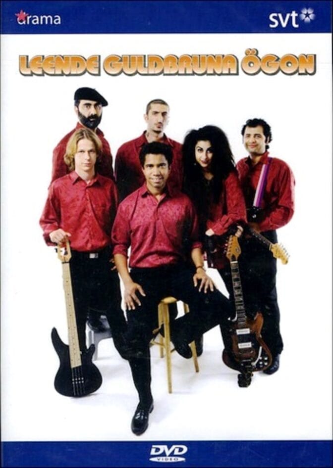 Leende guldbruna ögon