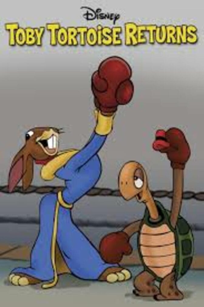 Sköldpaddan och haren boxas