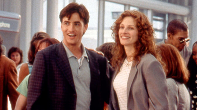 Dermot Mulroney och Julia Roberts i "Min bäste väns bröllop".