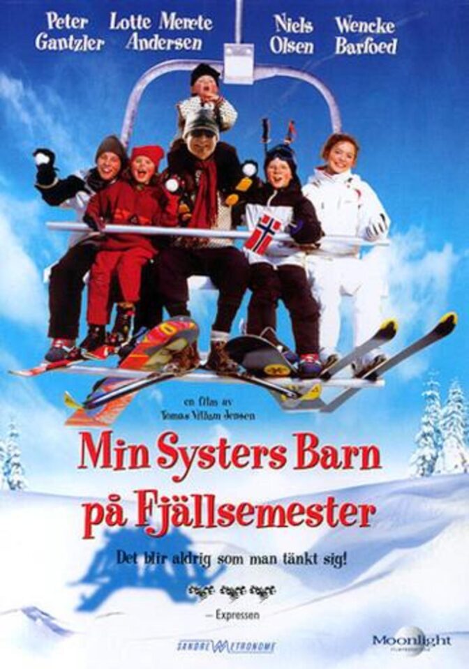 Min systers barn på fjällsemester