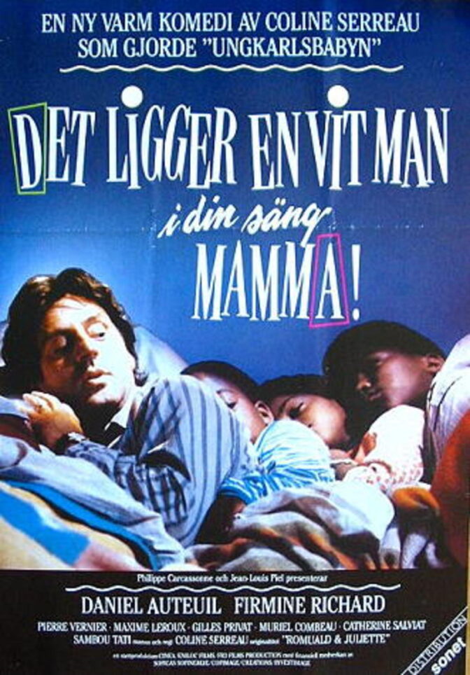 Det ligger en vit man i din säng, mamma!