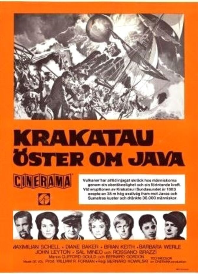 Krakatau öster om Java