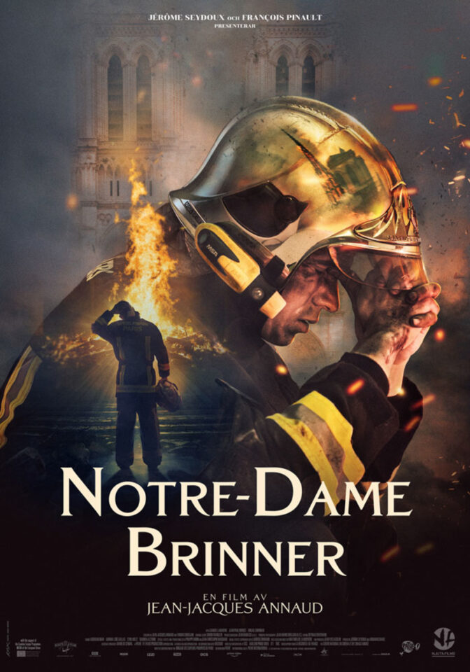 Notre-Dame brinner
