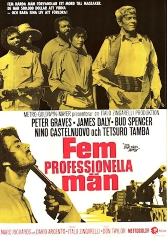 Fem professionella män