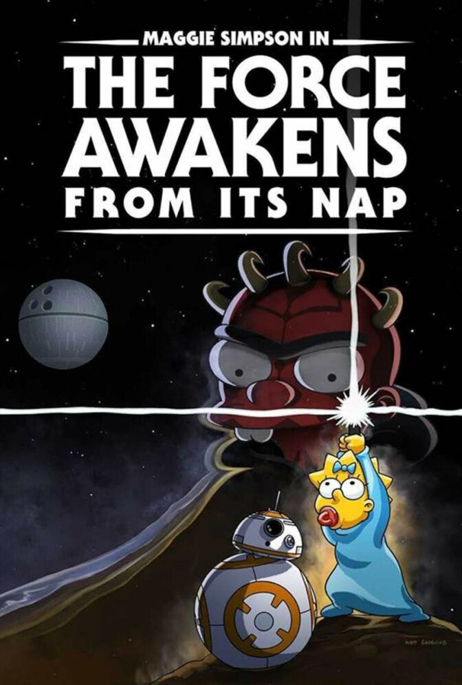 Maggie Simpson in The Force Awakens from Its Nap