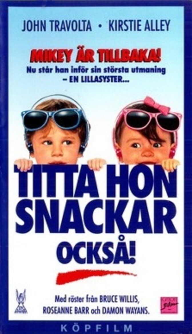 Titta hon snackar också!