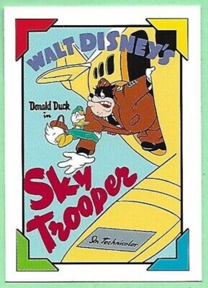 Kalle Anka lär sig flyga