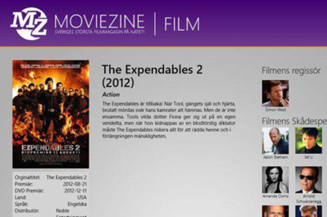 Nu finns MovieZine i Windows 8