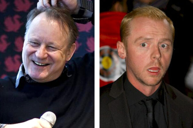 Stellan Skarsgård söker lyckan med Simon Pegg