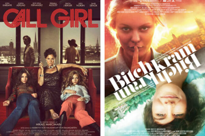 Snygga posters till ”Bitchkram” och ”Call Girl”