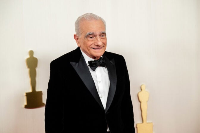Scorsese på Oscarsgalan.