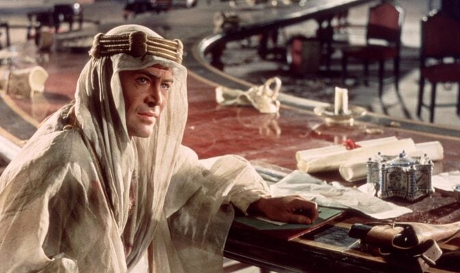 Peter O'Toole i storslagna "Lawrence av Arabien"