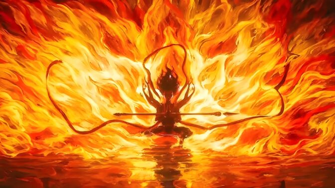 Eldiga scener i "Ne Zha 2". 