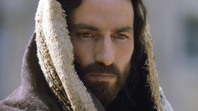 Jim Caviezel som Jesus. 