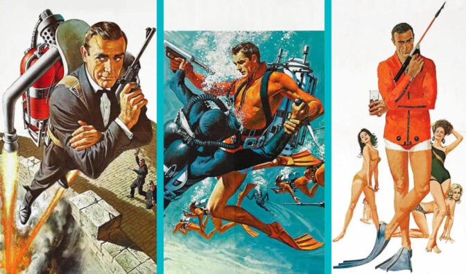 Ikoniska 007-posters från 1960-talet