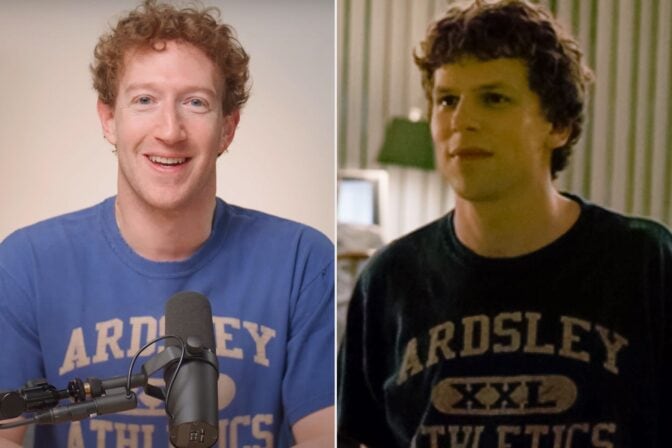 Mark Zuckerberg och Jesse Eisenberg