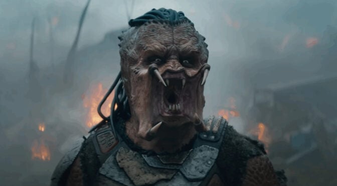 Dimitrius Schuster-Koloamatangi som en Predator i "Predator: Badlands".