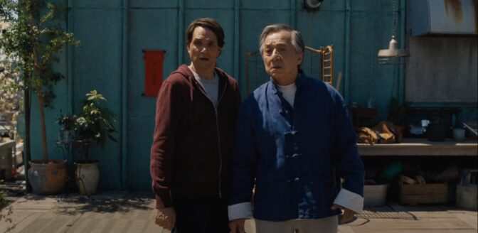 Ralph Macchio och Jackie Chan i "Karate Kid: Legends". 