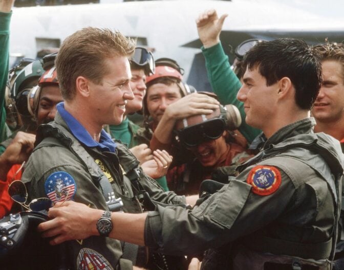 Val Kilmer och Tom Cruise i "Top Gun".