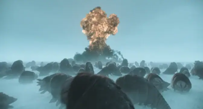 Aliens och explosioner. 
