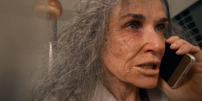 Demi Moore i Oscarsvinnande makeup.