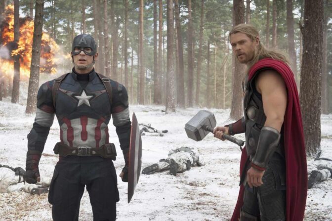 Captain America och Thor