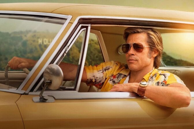 Brad Pitt som Cliff Booth i "Once Upon a Time in Hollywood".