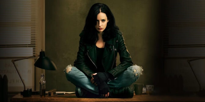 Krysten Ritter som Jessica Jones.