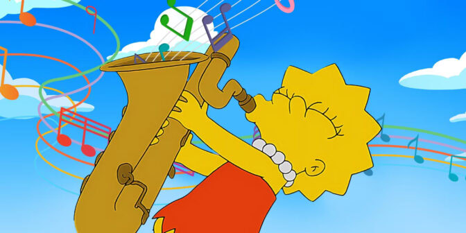 Lisa Simpson är en talangfull saxofonist.