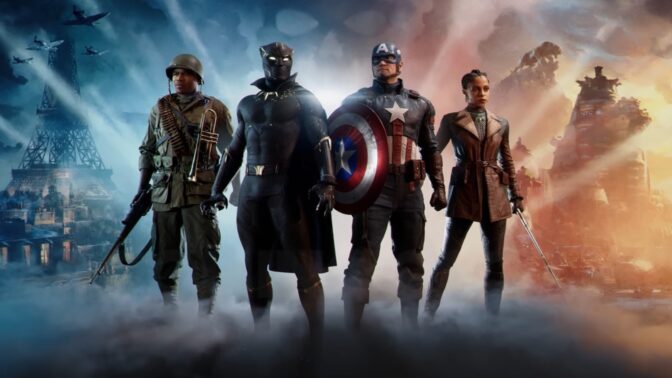 Captain America och Black Panther samarbetar i "Marvel 1943: Rise of Hydra".