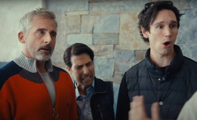 Steve Carell, Jason Schartzman och Cory Michael Smith.