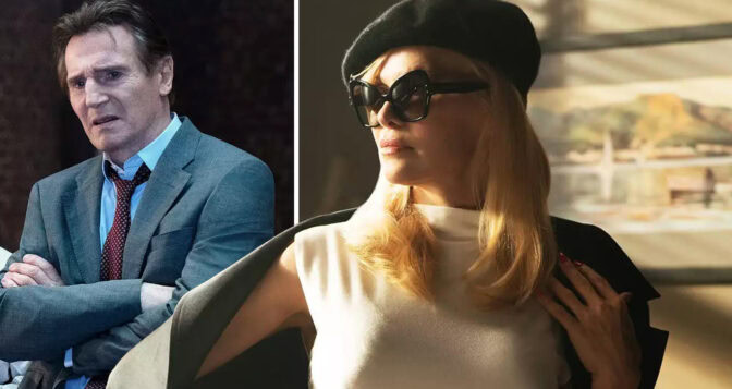 Pamela Anderson och Liam Neeson möts på bioduken.