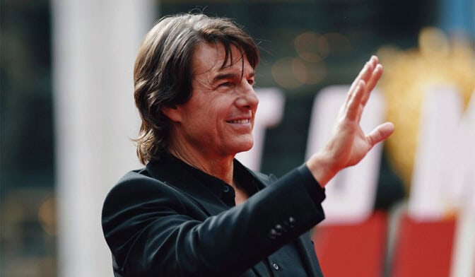 Tom Cruise på galapremiär.