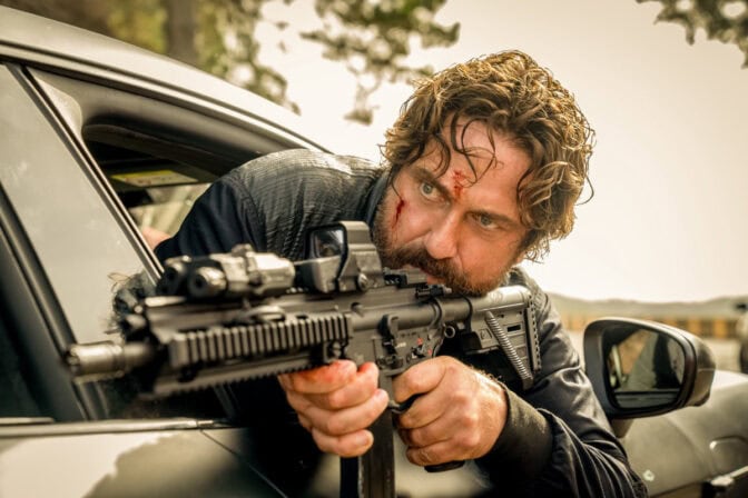 Gerard Butler i farten. 