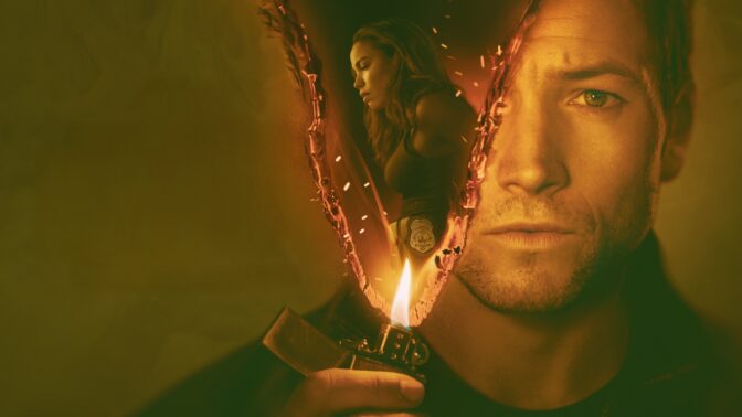 Jurnee Smollett och Taron Egerton i "Smoke".