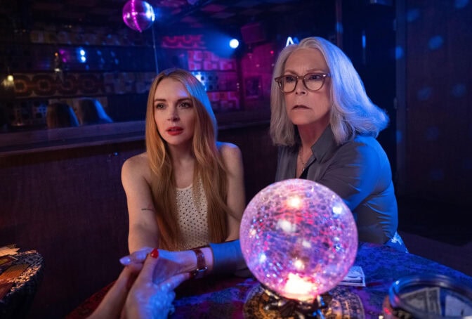 Lindsey Lohan och Jamie Lee Curtis i "Freakier Friday"